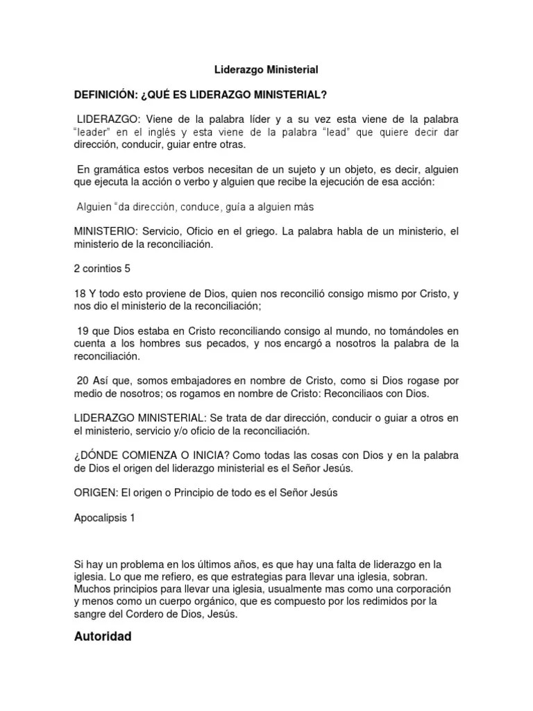 Liderazgo Ministerial | PDF | Joshua | Cristo (título)