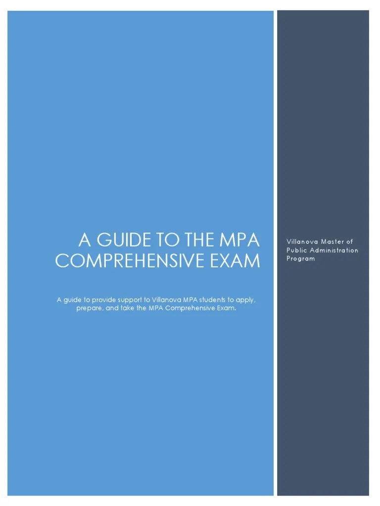 Guide To The Comprehensive Exam | PDF | Academic Integrity | Test ...