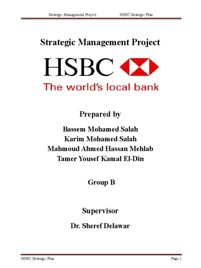 HSBC Final | PDF | Internal Control | Internal Audit