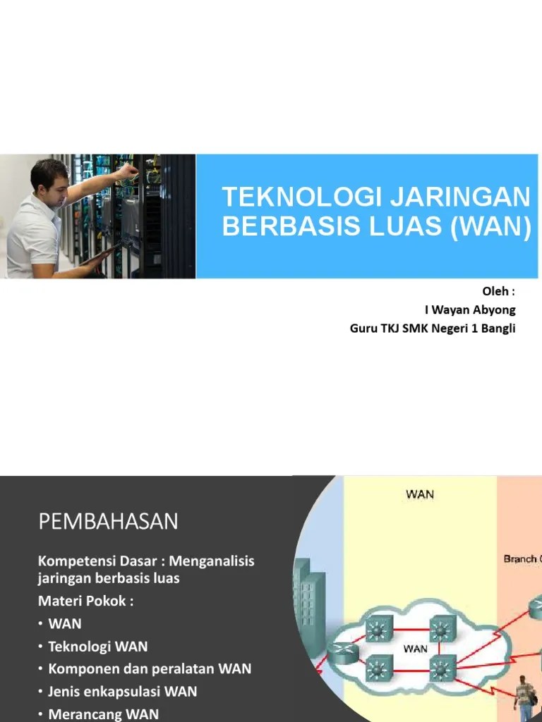 Membuat disain jaringan berbasis luas . Kd31 Menganalisis Jaringan Berbasis Luas Pdf
