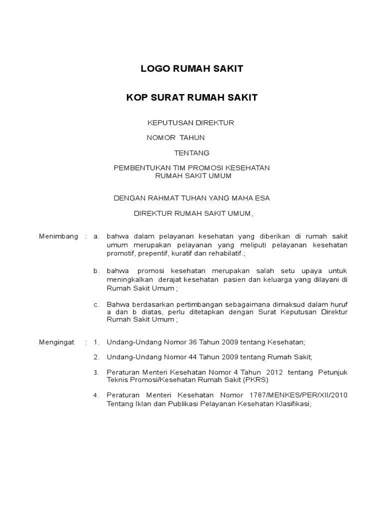 Tim penanggulangan outbreak penyakit infeksi. Sk Direktur Tentang Pembentukan Tim Promosi Kesehatan Pdf
