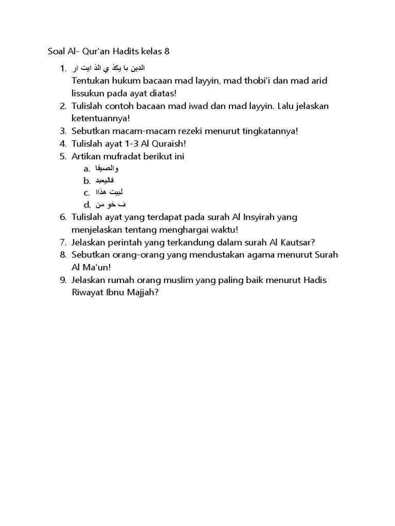 Hukum bacaan tajwid dalam surah al insyirah beserta kaidahnya brainly co id. Dokumen Pdf