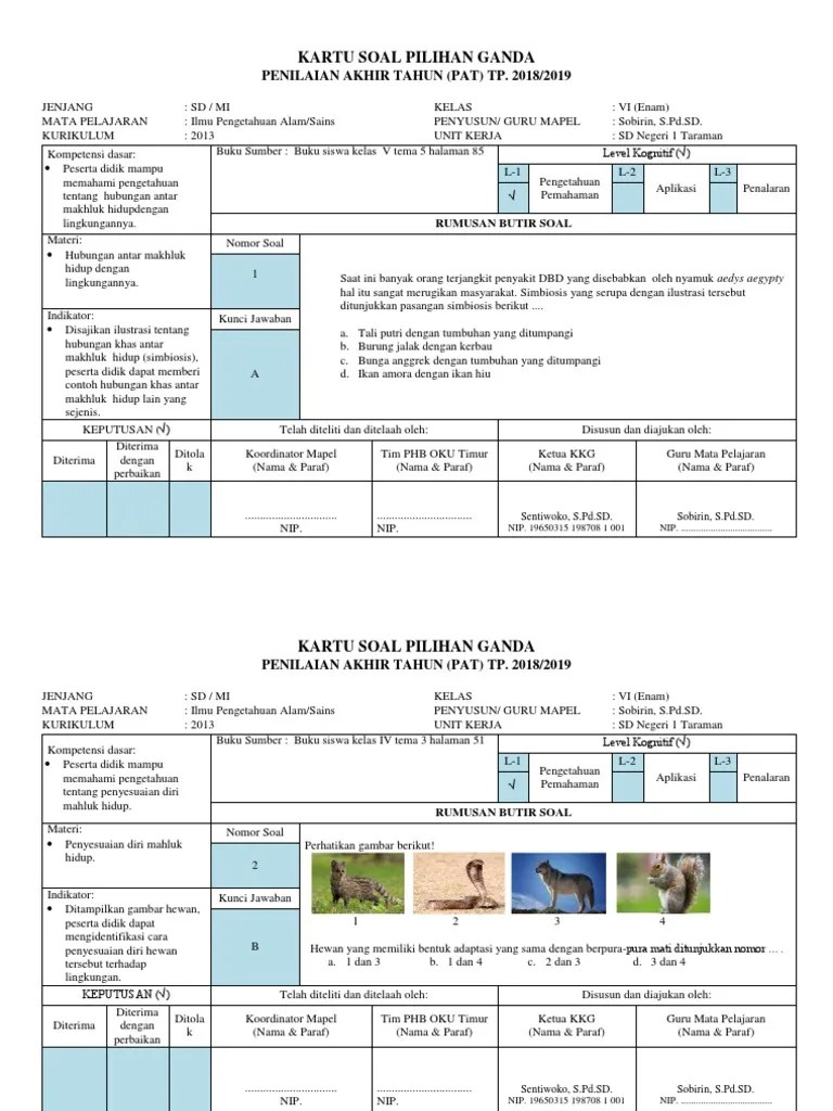 Batu, air, dan udara bukan makhluk hidup. Soal Pilihan Ganda Kelas 6 Dunia Sosial