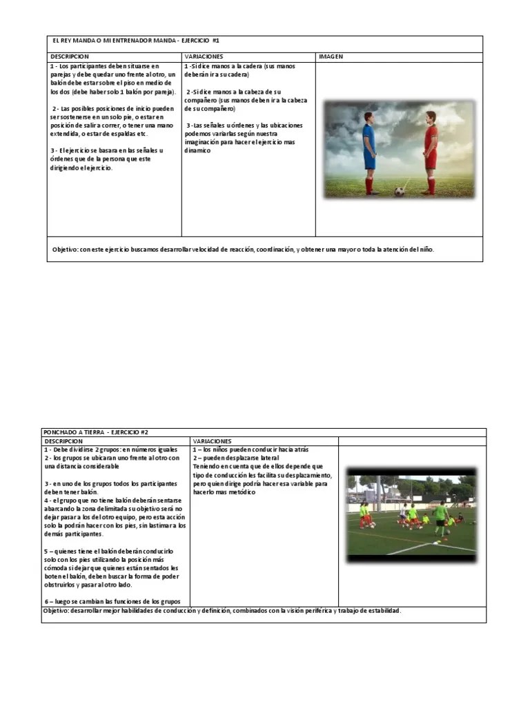 Futbol - 25 Ejercicios | PDF | Pelota | Asociación De Futbol