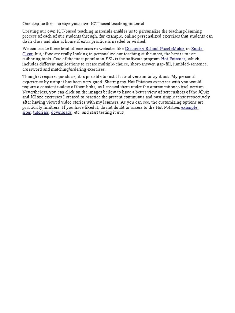 ICT Material For English Language | PDF