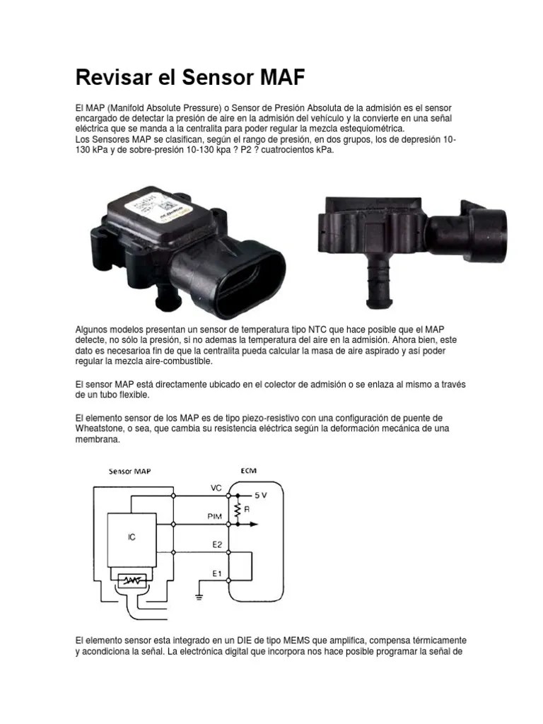 Revisar El Sensor MAF | PDF | Sensor | Electrónica
