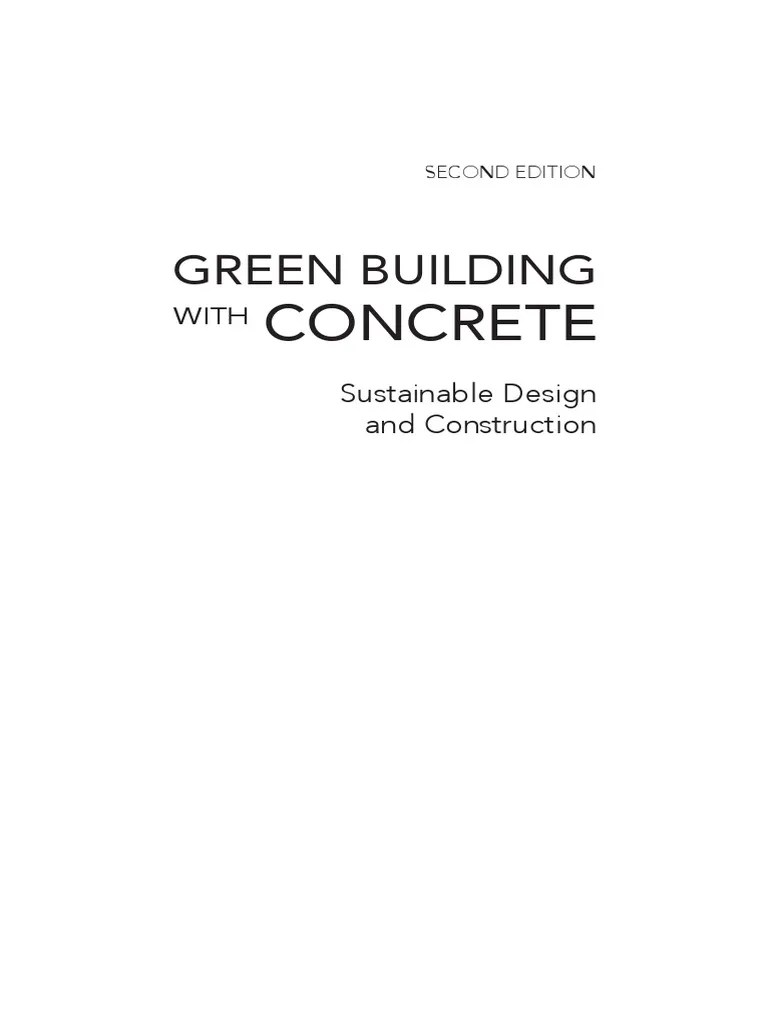 Green Building WIth Concrete | PDF | Green Building | Sustainability