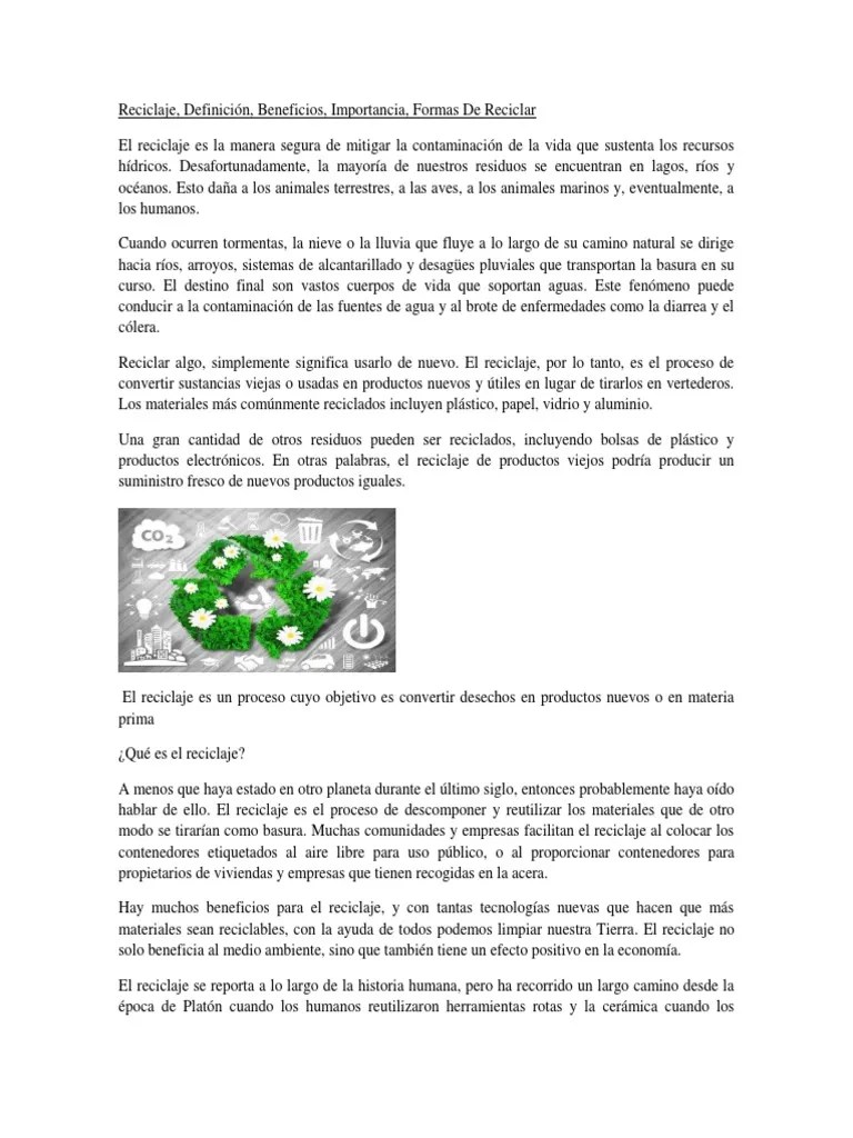 Reciclaje | PDF | Reciclaje | Residuos