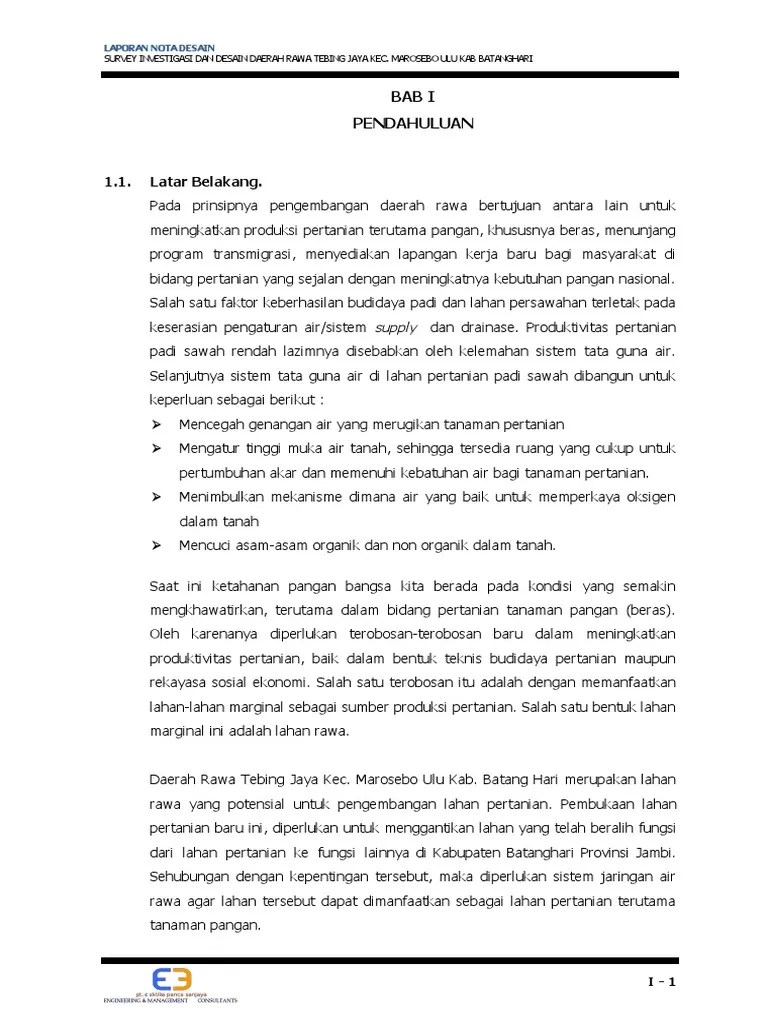 Semester i tahun 2019 ii. Contoh Laporan Survey Lapangan