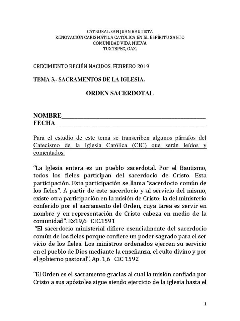 Sacramento Del Orden Sacerdotal Pdf Obispo Sacerdote - Mobile Light Designs for Desktop