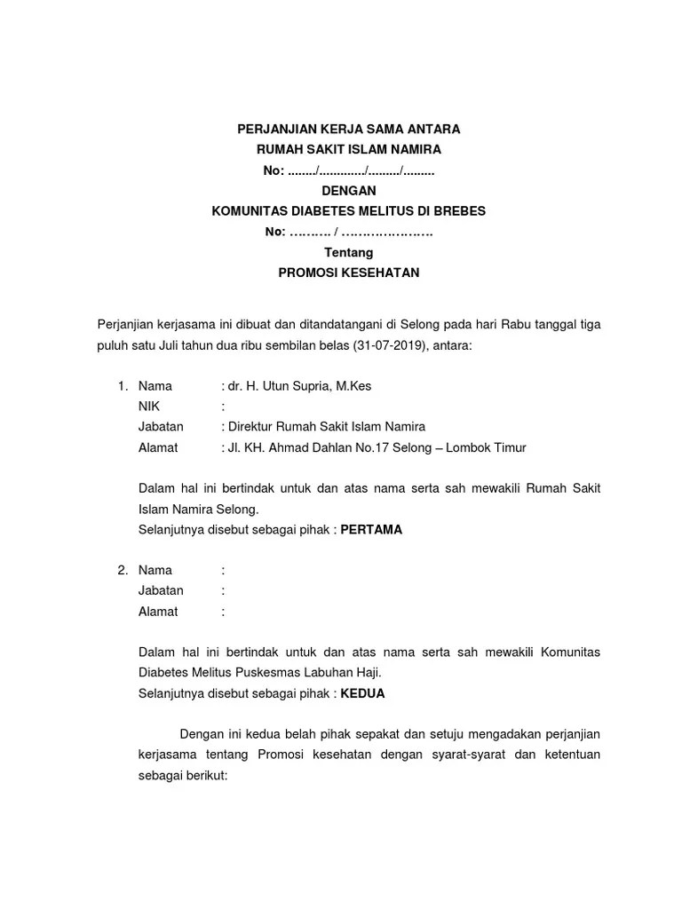 Mou Komunitas DM | PDF