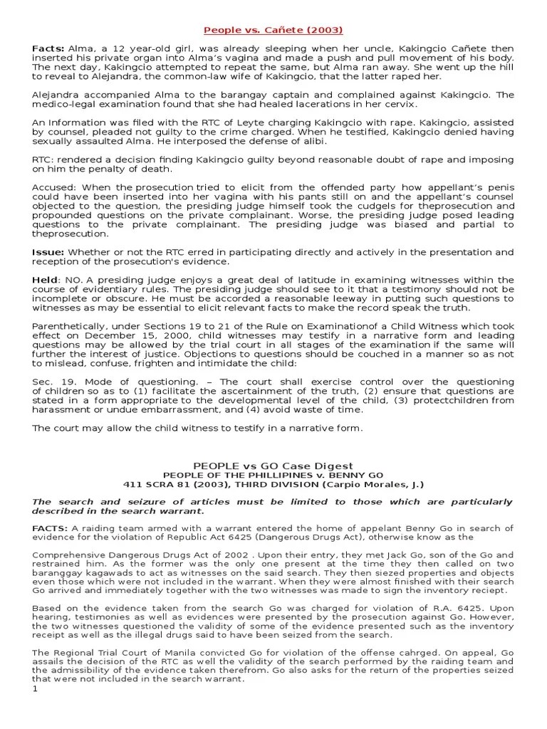 Evidence | PDF | Search And Seizure | Search Warrant