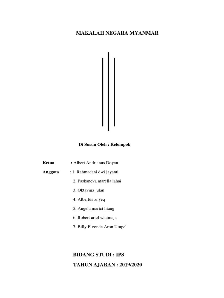 Makalah Negara Myanmar | PDF