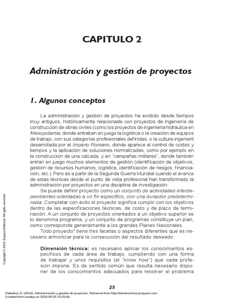 Administración Y Gestión De Proyectos PDF | PDF | Gestión De Proyectos ...