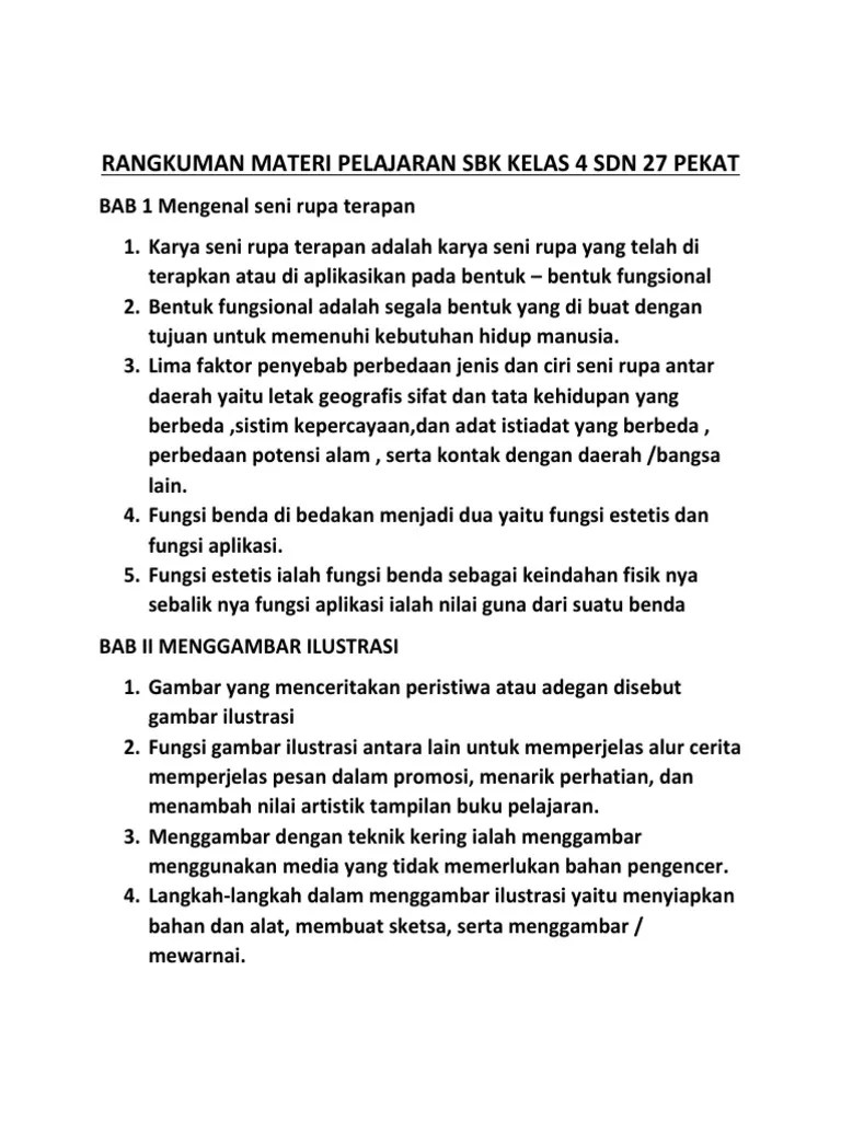 Materi Pelajaran Sbk Kelas 4 Sd Mi Semester 1 2 Lengkap Menampilkan tempo lambat sedang dan cepat melalui lagu.