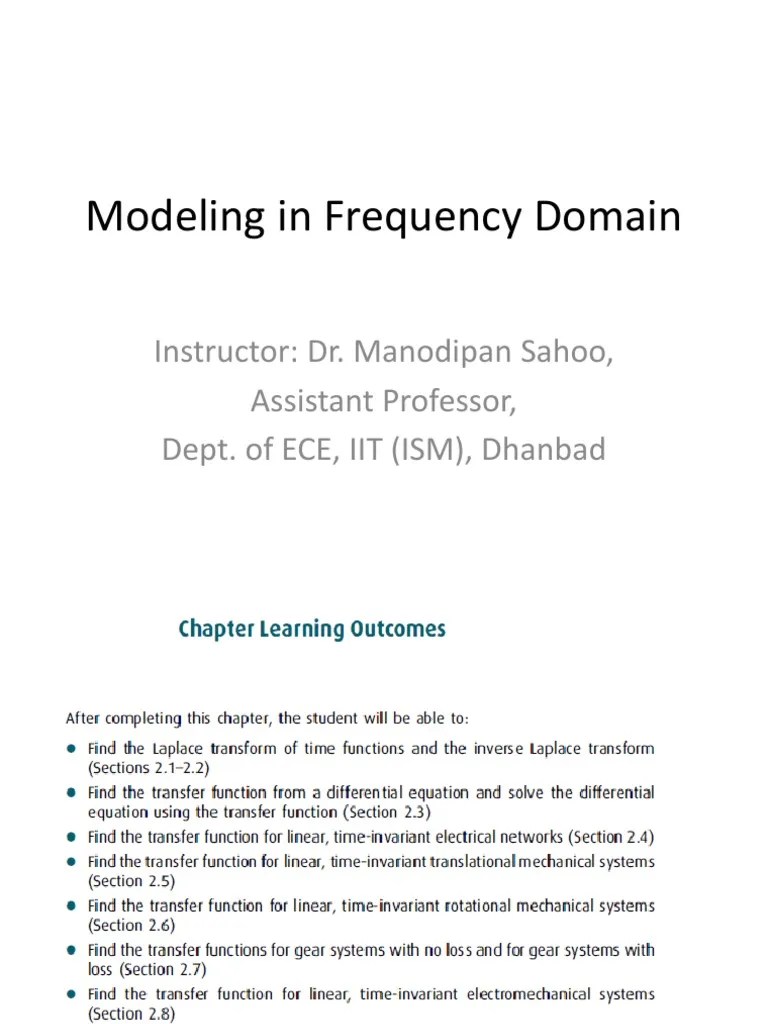 Modeling Frequency Domain | PDF