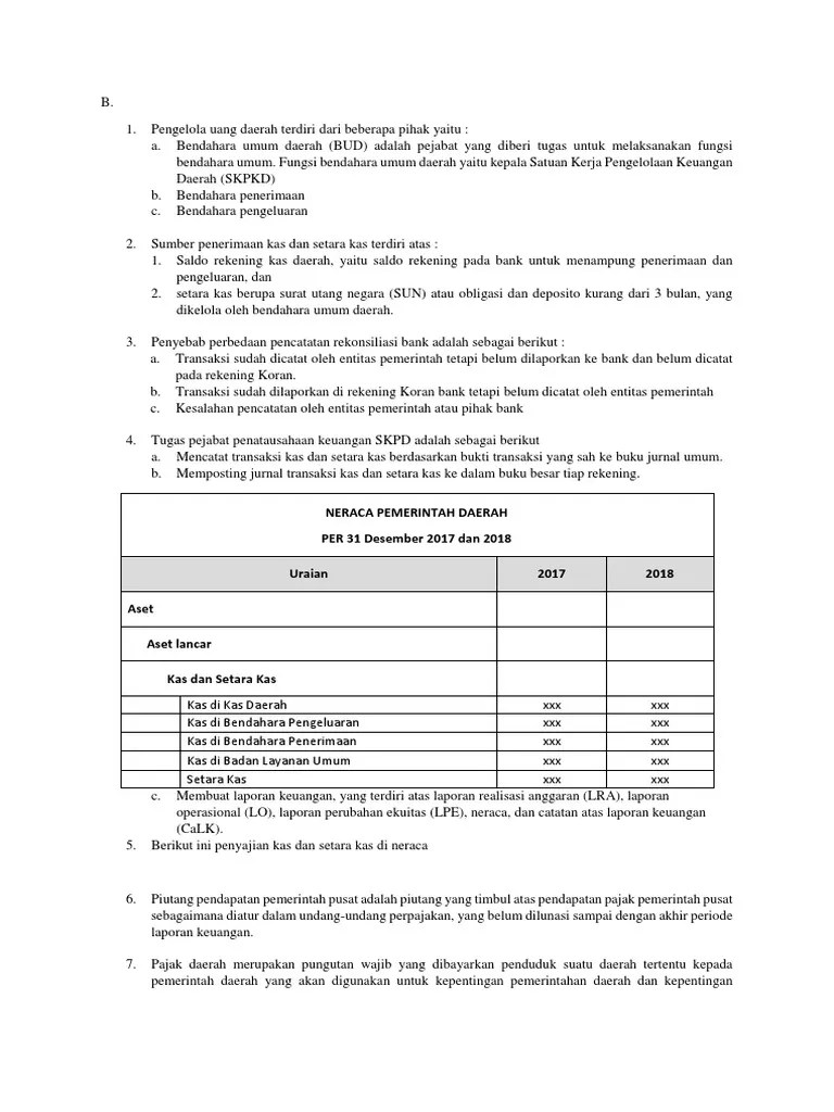 Fix Pdf Pada saat pengembalian kelebihan pendapatan tersebut dilakukan melalui Rekening Kas Daerah Akuntansi PPKD akan mencatat transaksi pengembalian kelebihan pendapatan tersebut 310 dengan menjurnal RK Satker sesuai dengan nama satkernya di Debit dan.