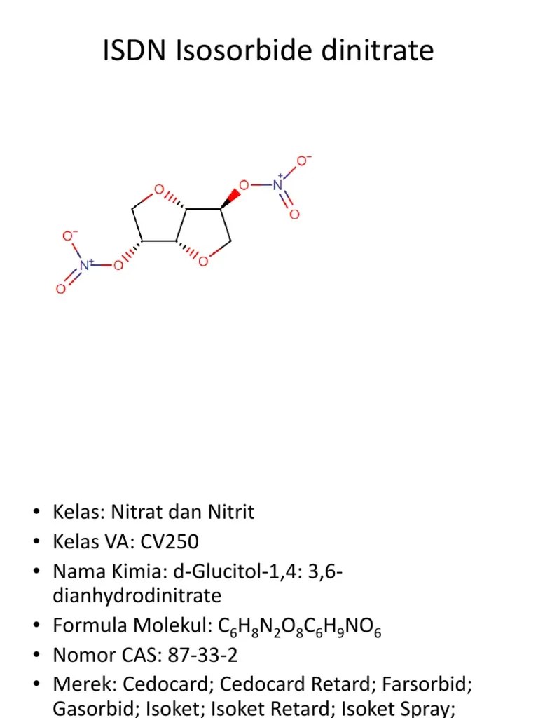 ISDN Isosorbide Dinitrate | PDF