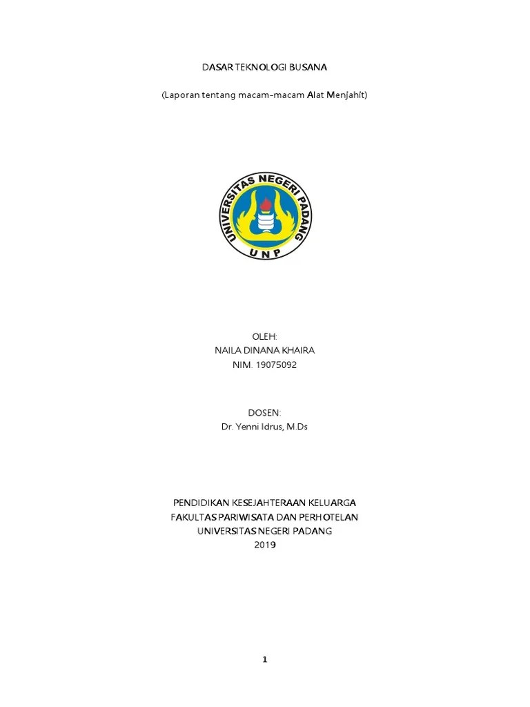 Dengan laporan dari hasil analisa biaya untuk menghasilkan berapa besar. Laporan Teknologi Busana Pdf