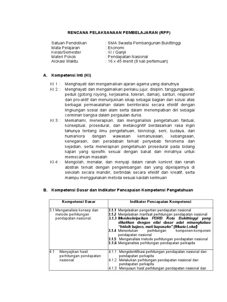 Berikut ini adalah artikel tentang rpp ekonomi kelas xii kd 3.3 dan 4.3 k13 revisi 2020. Rpp Kelas Xi Kd 3 1 1 Pertemuan Pdf