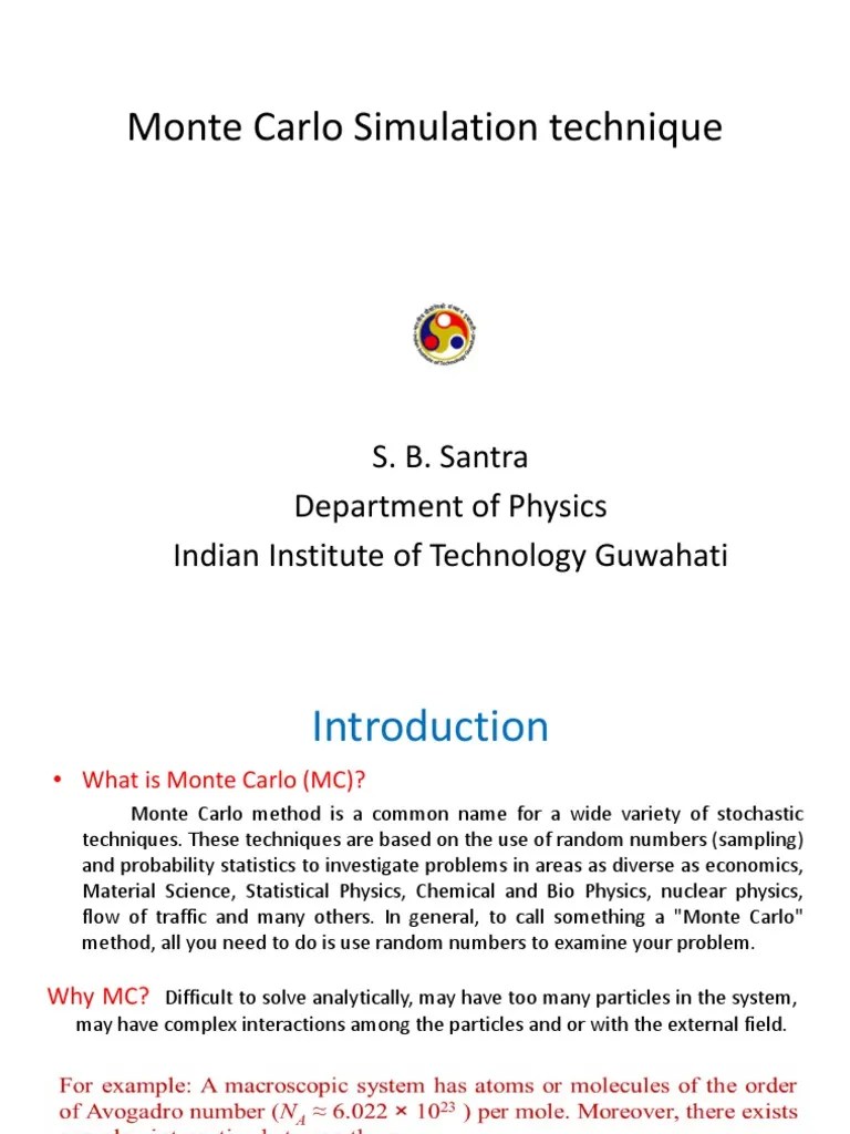Monte Carlo Simulation Technique | Download Free PDF | Monte Carlo ...
