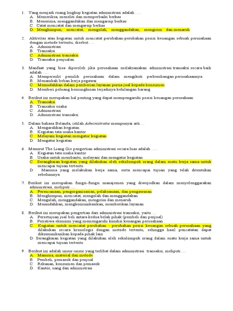 Soal Ulangan XI | PDF