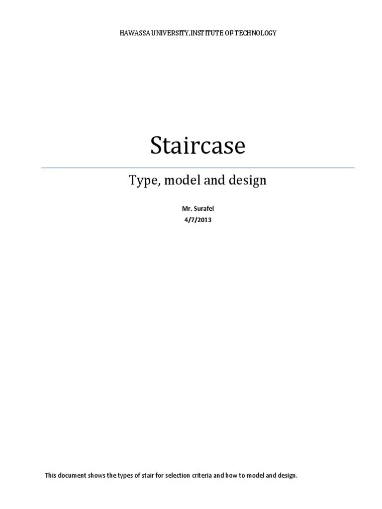 Chapter 5 Staircase Types, Analysis And Design | PDF | Stairs ...