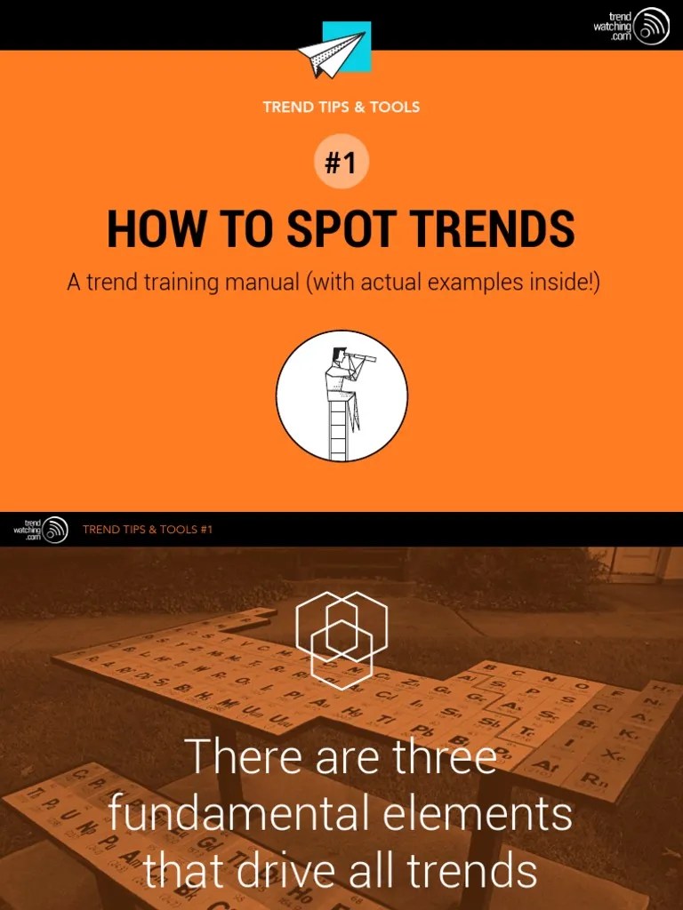 How To Spot Trends: A Trend Training Manual (With Actual Examples Inside!) | PDF | Innovation ...