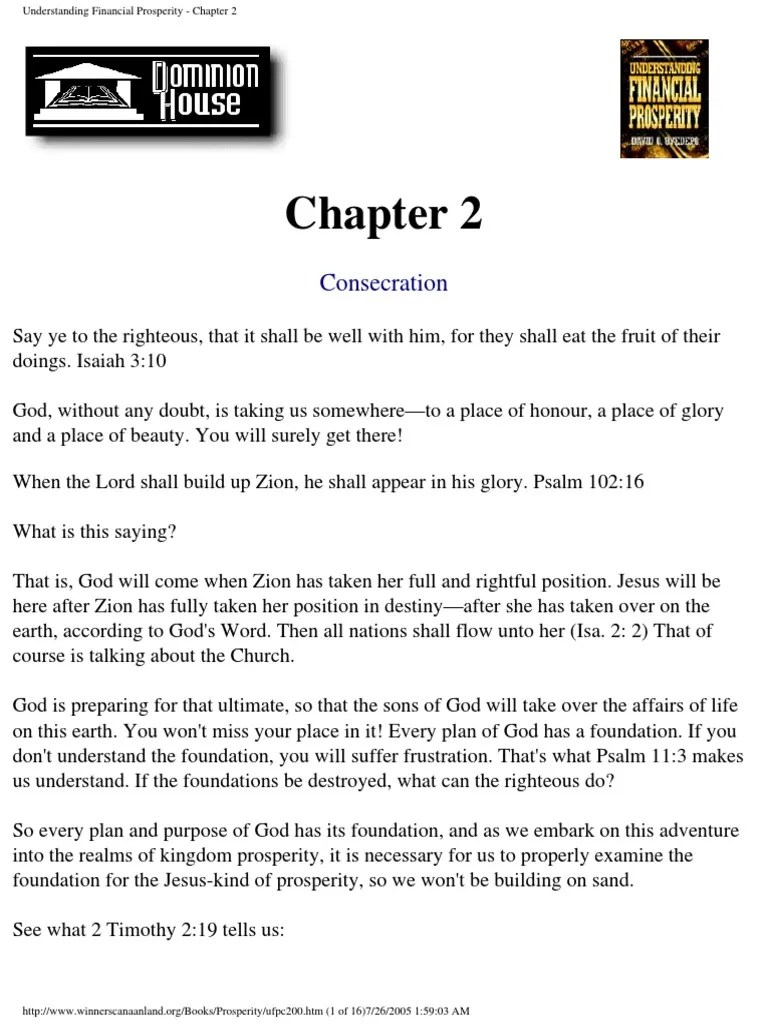 Understanding Financial Prosperity - Chapter 2 | PDF | Adam | Sin