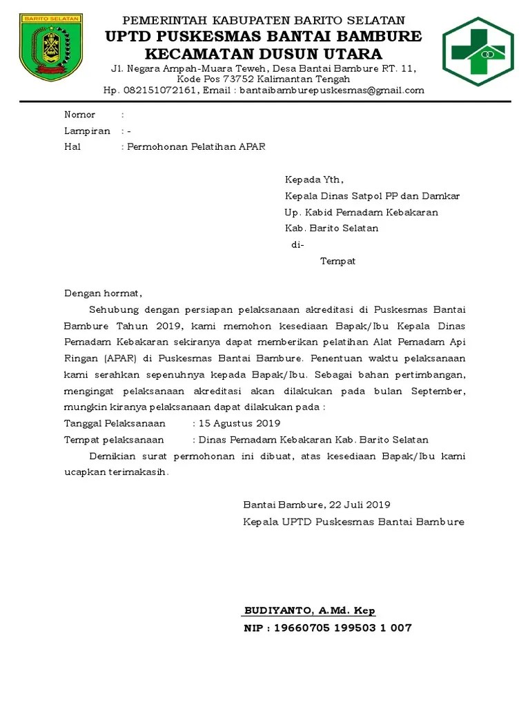 Doc contoh proposal safety training arie fauziah. Surat Permohonan Pelatihan Apar Dan Komunikaso Efektif Dengan Tgl Pdf