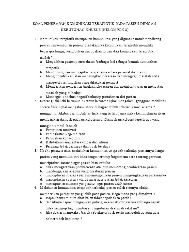 Soal Komunikasi | PDF