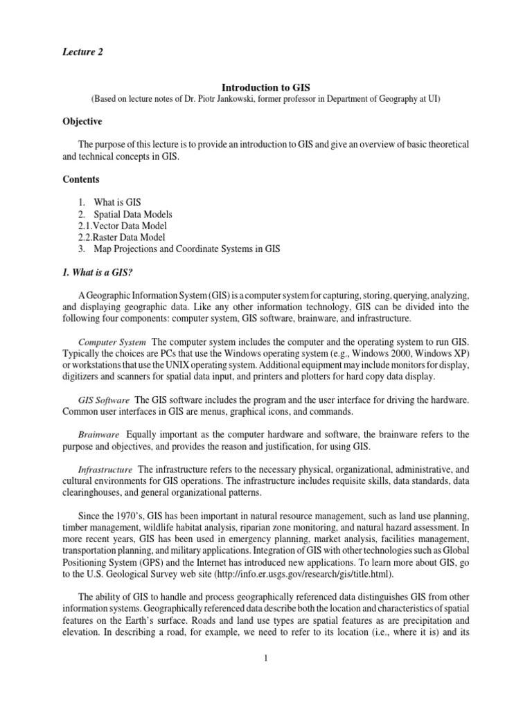 Gis PDF | Download Free PDF | Geographic Information System | Map