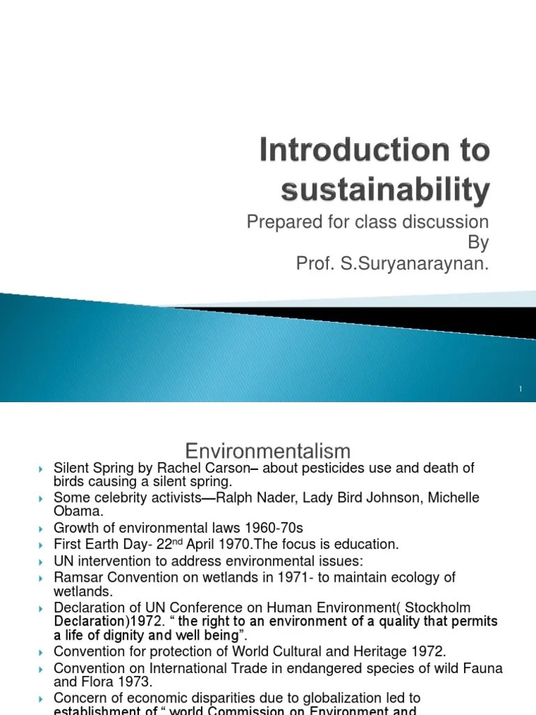 2.introduction To Sustainability | PDF | Human Impact On The ...