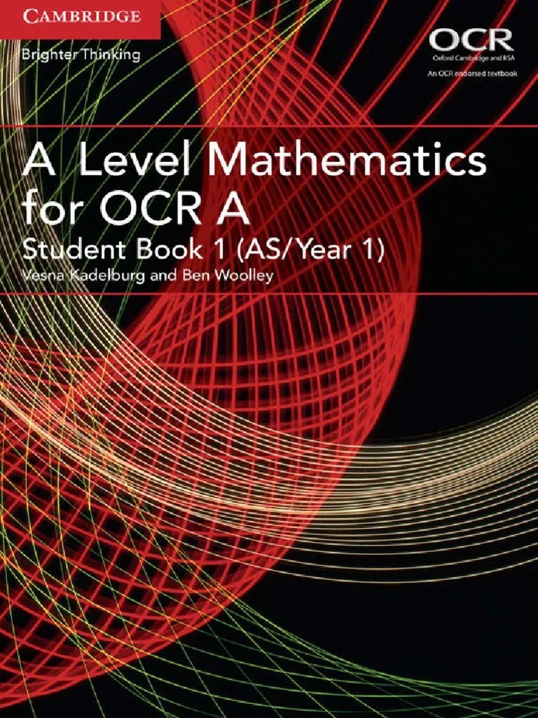 A Level Mathematics For OCR A Student Book 1 | PDF | Trigonometric ...