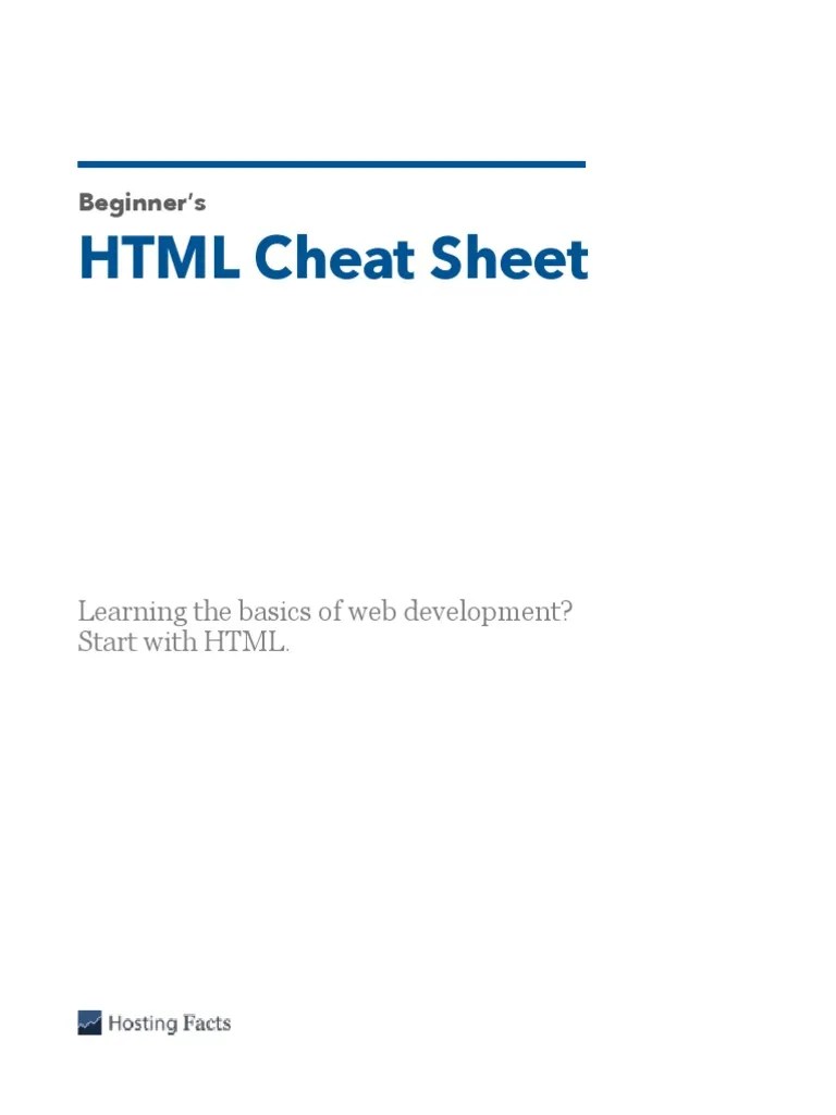 Html Cheat Sheet Pdf Html Html Element - Download Professional Nature Picture | High Resolution
