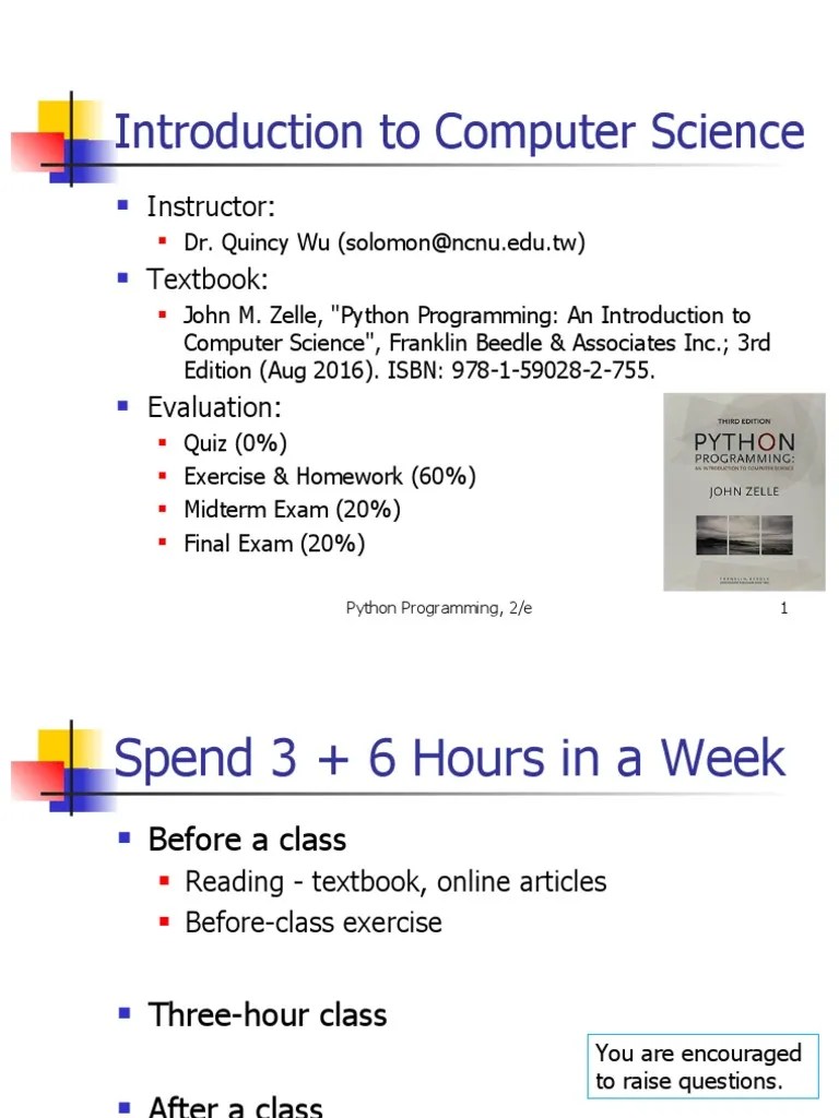 The Introduction To Computer Science | PDF | Programming Language ...