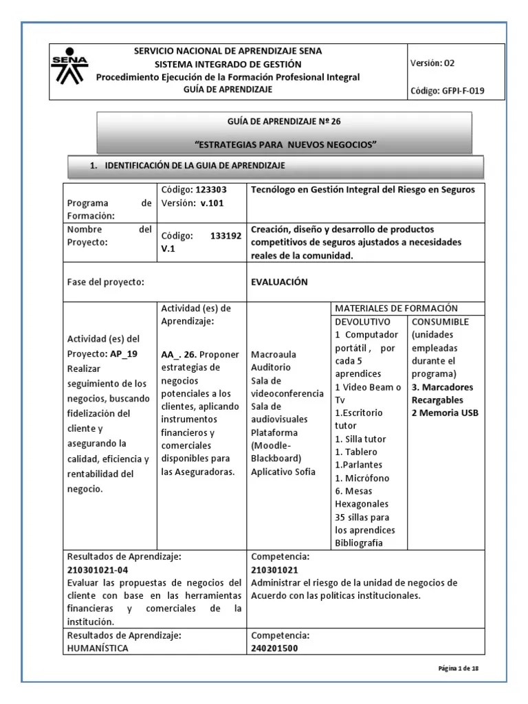 Guia 26 PDF | PDF | Planificación | Aprendizaje