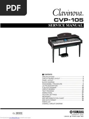 Clavinova Cvp 105 Piano Solder