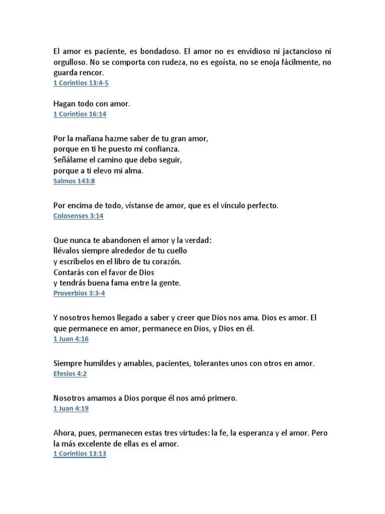 Versiculos De Amor | PDF | Cristo (título) | Amor