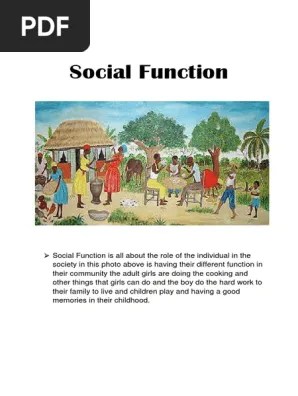 Social Function | PDF