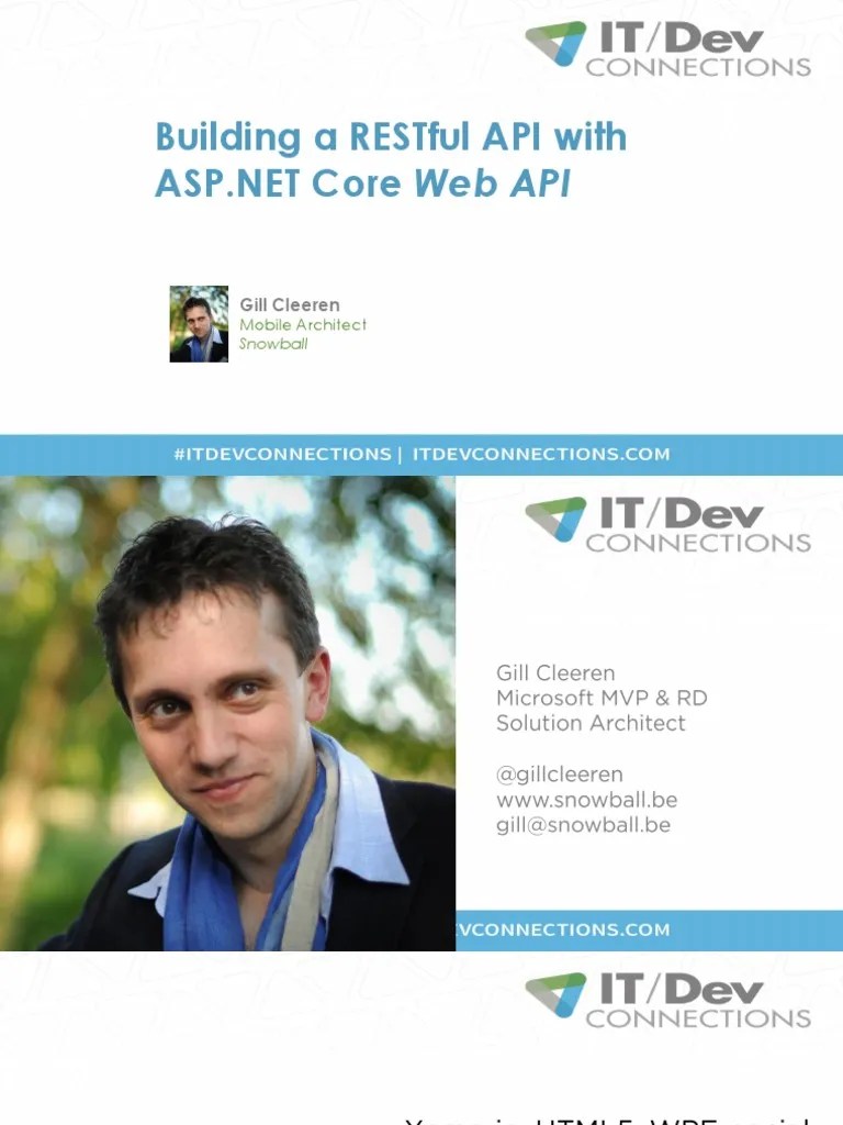 ASP.NET Core API Guide For Developers | PDF | Entity Framework | Web ...