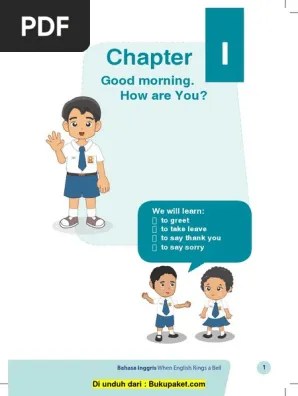 Chapter 1 Good Morning How Are You | PDF