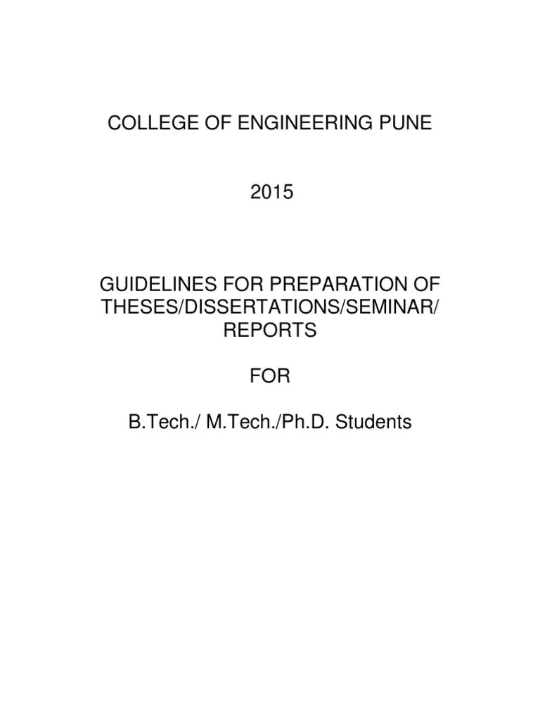 Guidelines Report Writing PDF | PDF | Thesis | Citation