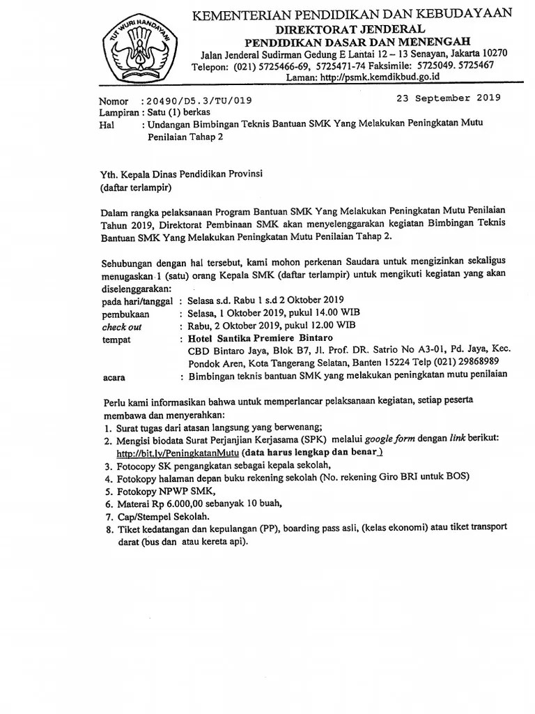 Gunung kidul, 9 oktober 1995. Undangan Bimtek Tahap 2 Pdf