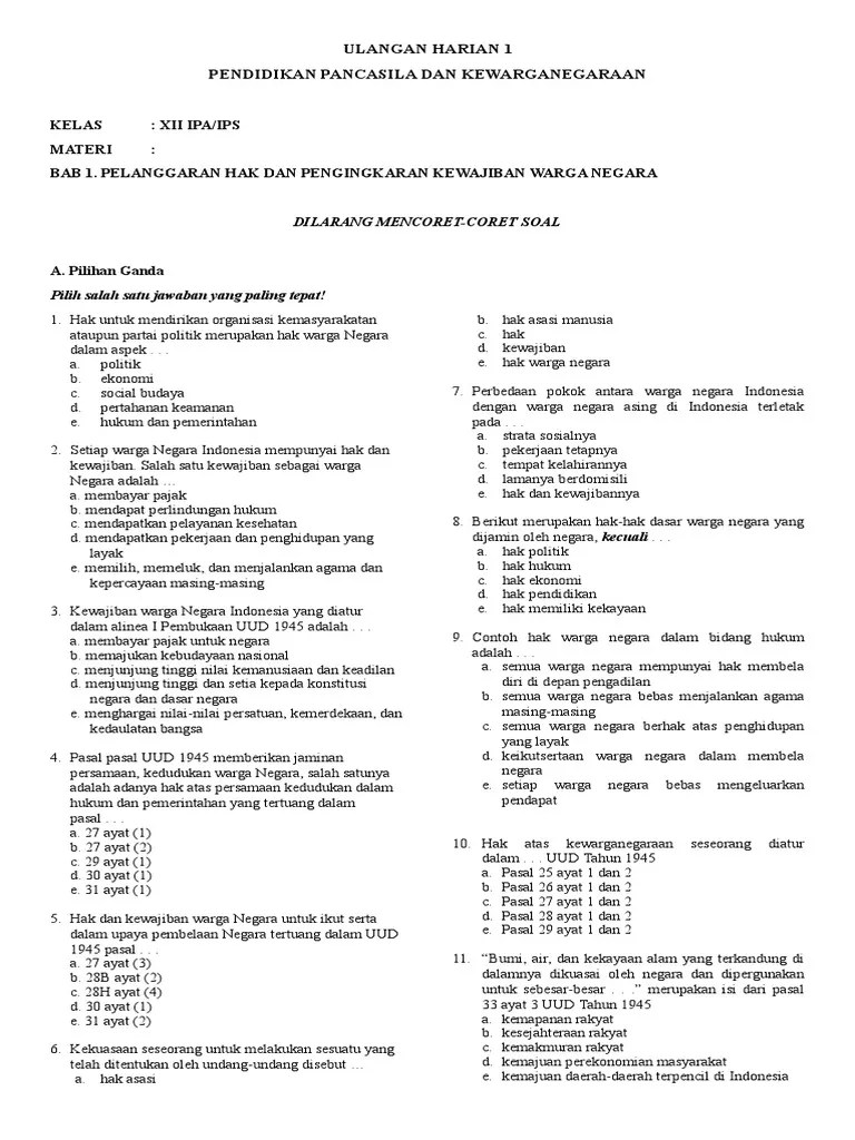 Berikan Contoh Hak Dan Kewajiban Negara Terhadap Warga Negara