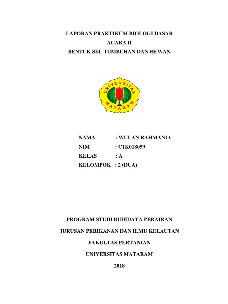 Laporan Biologi Dasar Acara 2 | PDF