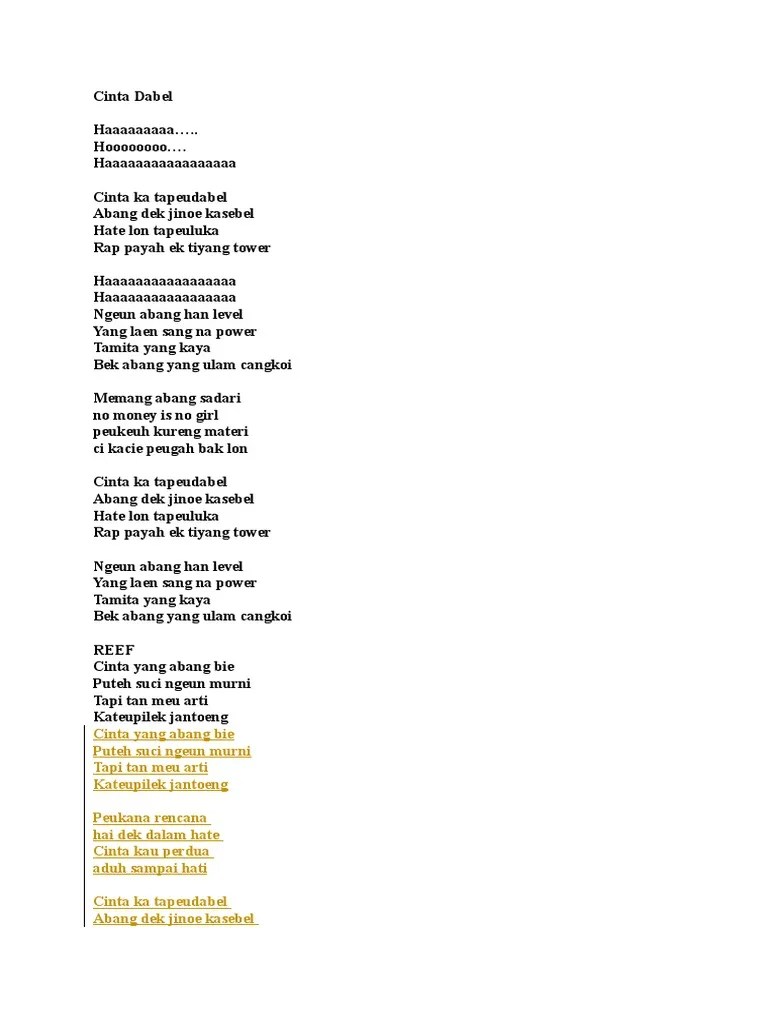 Tanggal, 28 april 2015, 14:36:20. Cinta Dabel