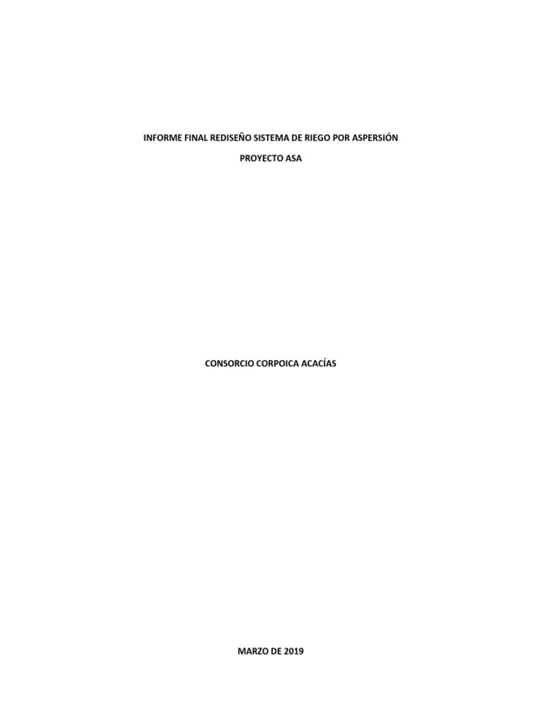 Sistema De Riego Aspersión | PDF | Bomba | Riego