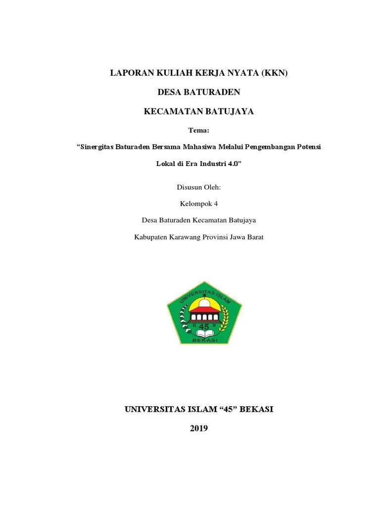 KKN Unisma 2019 Desa Baturaden | PDF