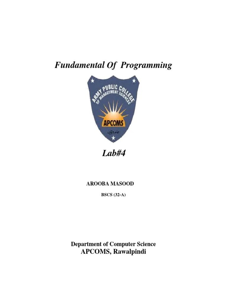 Lab 4 PDF | PDF